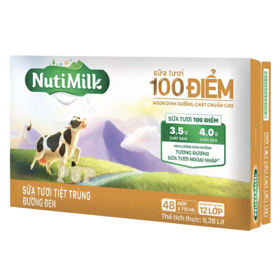 STTT Nutimilk đường đen 4*110ml 1